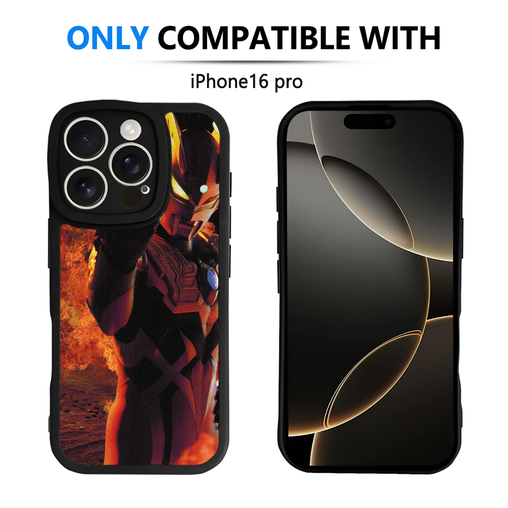 （画像用） ウルトラマン Ultraman 【iPhone 16シリーズ対応】シリコンスマホケース（レザー調） 材質：シリコン